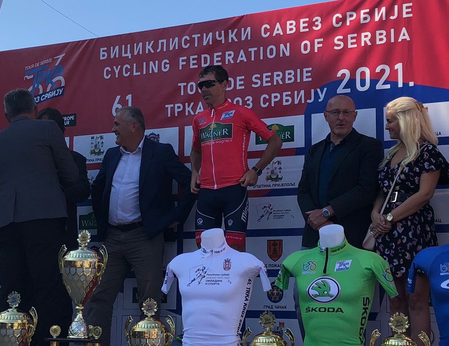 Yauhen Sobal took second place at the Tour of Serbia